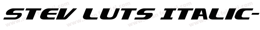 Stev Luts Italic字体转换